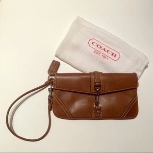 Coach Leather Wristlet